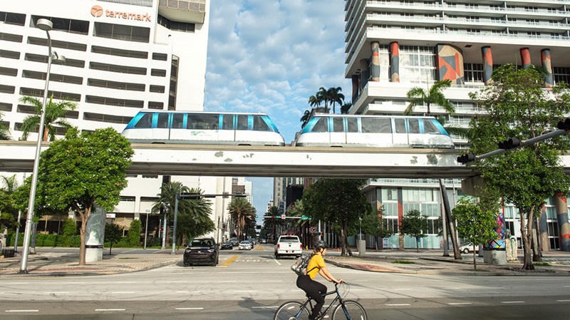 Image of Transit's Metromover.