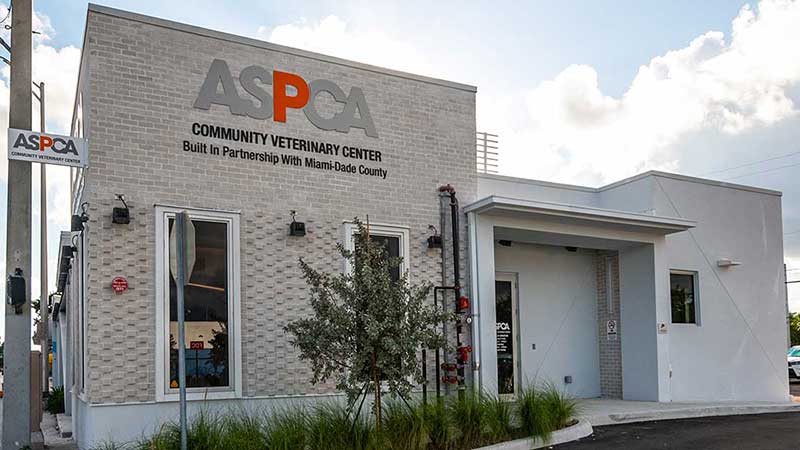 photo of the front of the new ASPCA building