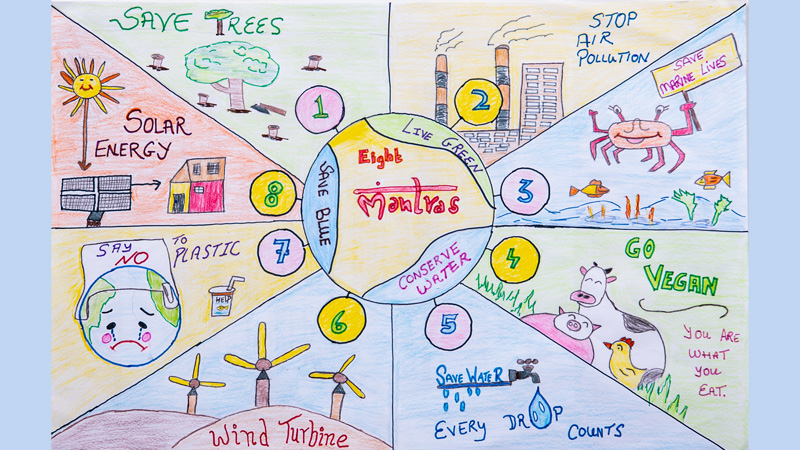 Artwork from a 2023 winner of the Every Drop Counts Children's Poster Contest